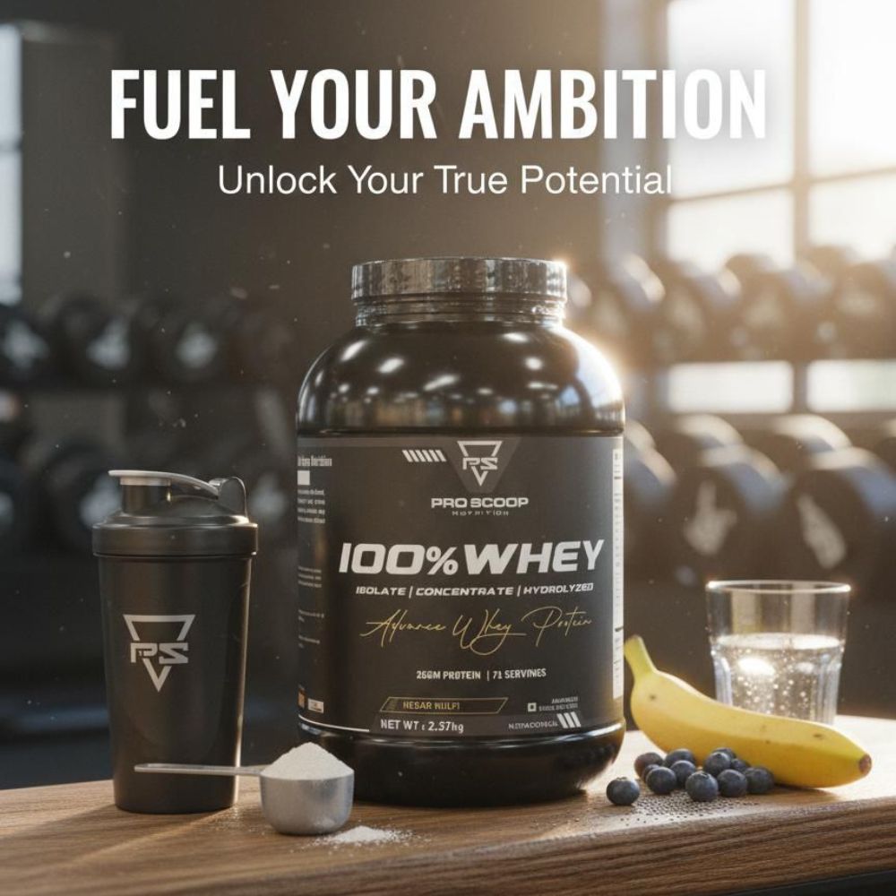 Pro Scoop Nutrition 100% Whey Protein – Chocolate Flavor | 2.75kg | 71 Servings | 26g Protein per Scoop